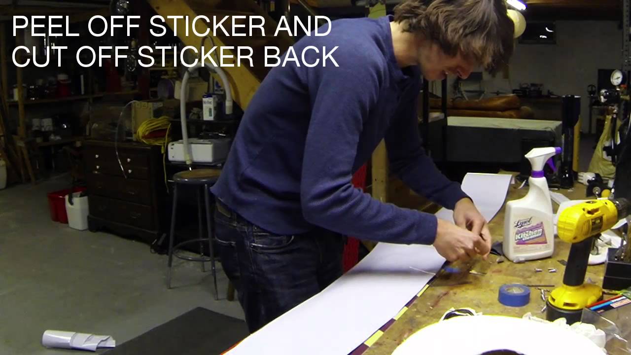 How to apply our vinyl ski wrap