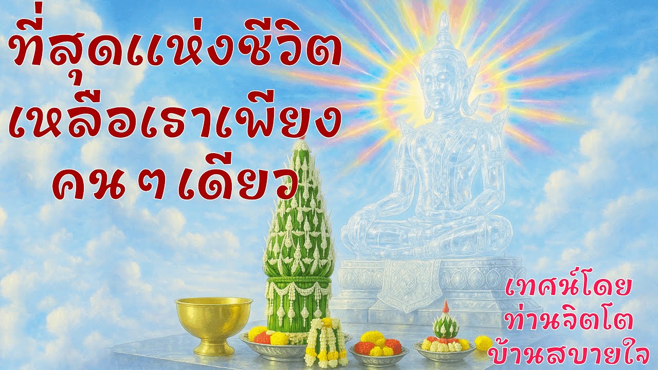 เรื่องที่สุดแห่งชีวิตเหลือเราเพียงคนๆเดียวกับผลบุญและบาป - ท่านจิตโต บ้านสบายใจ