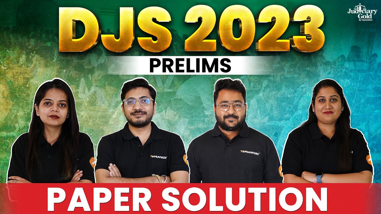 DJS 2023 Paper Analysis | Delhi Judiciary Paper Analysis | DJS 2023 Paper & Answer Key
