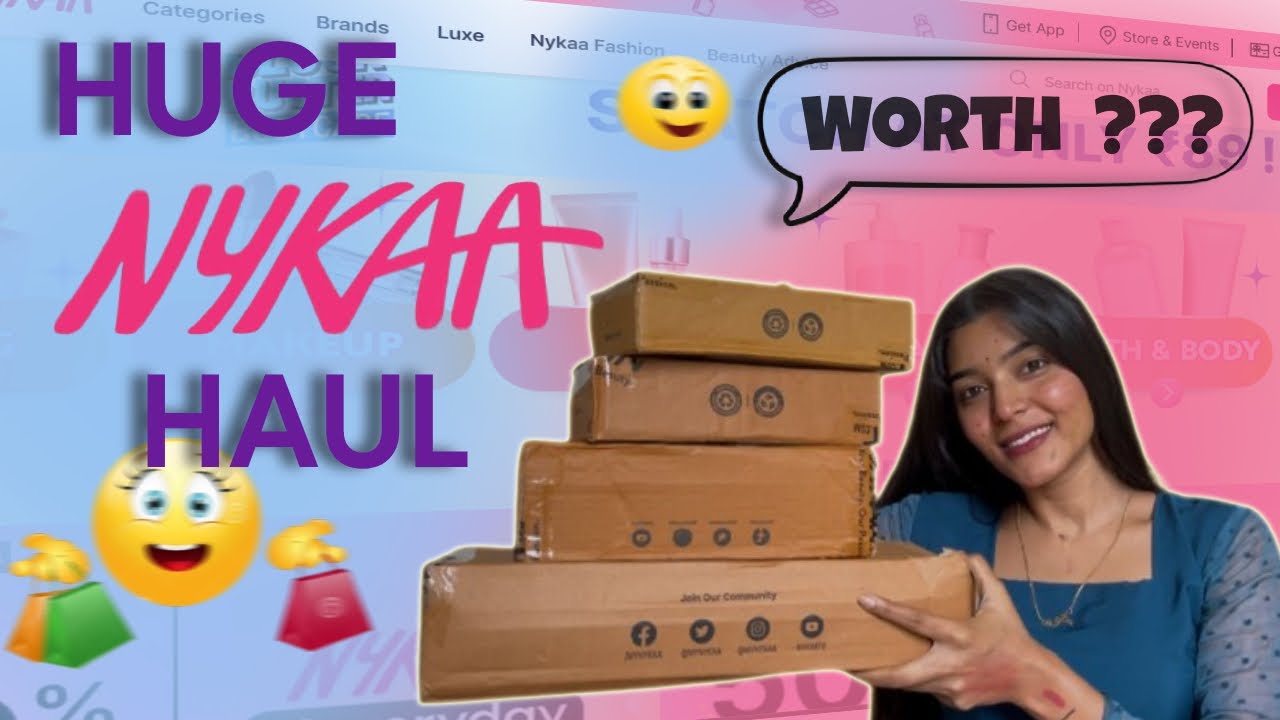 Huge Nykaa Haul @AnupallaviG 