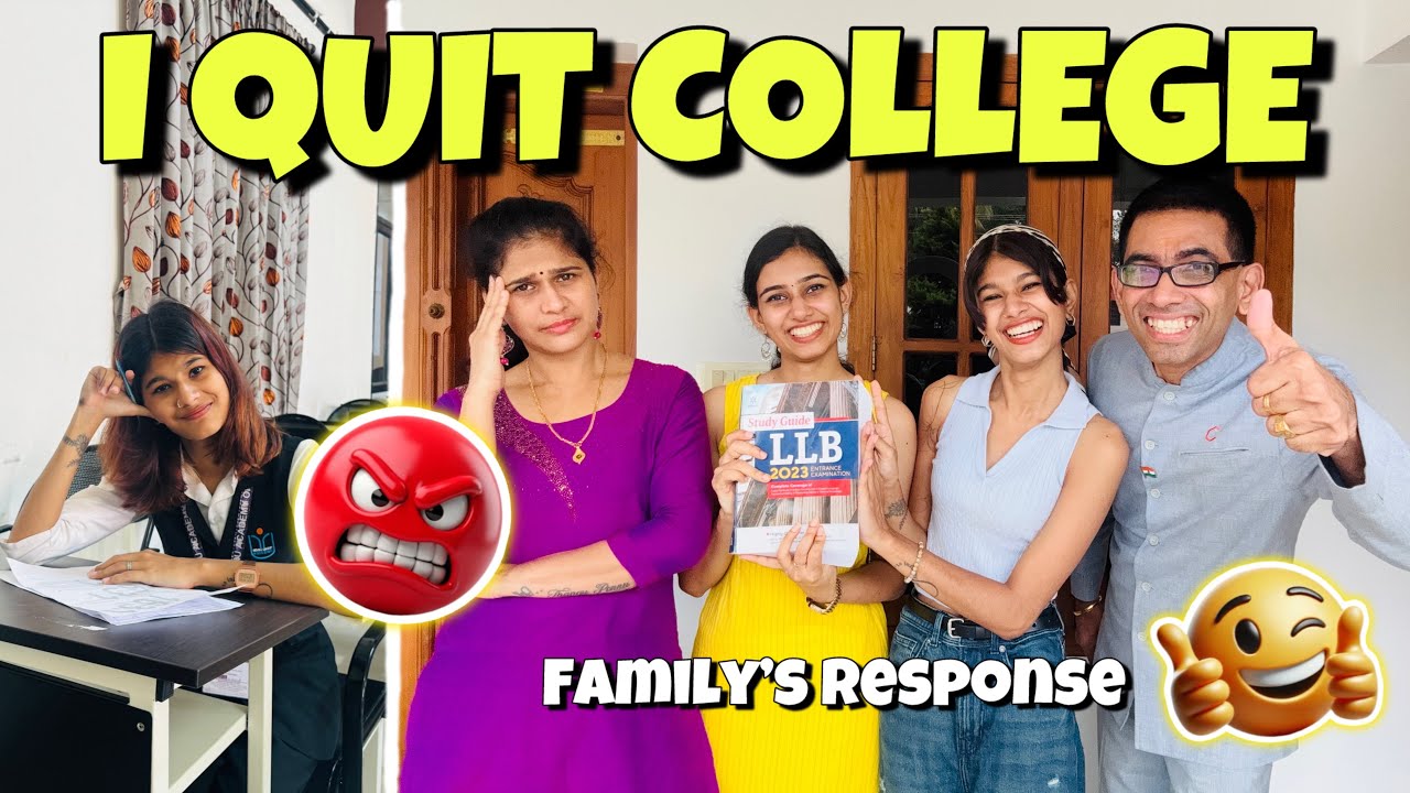I QUIT COLLEGE😲📚 | Family’s Response😤 | thejathangu😉 