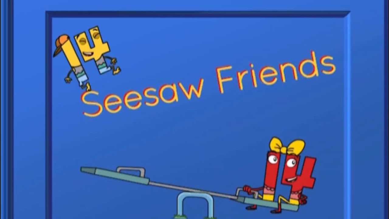 Seesaw Friends Math Story Reading Learning Practice First Grade Children Story Book Storytime