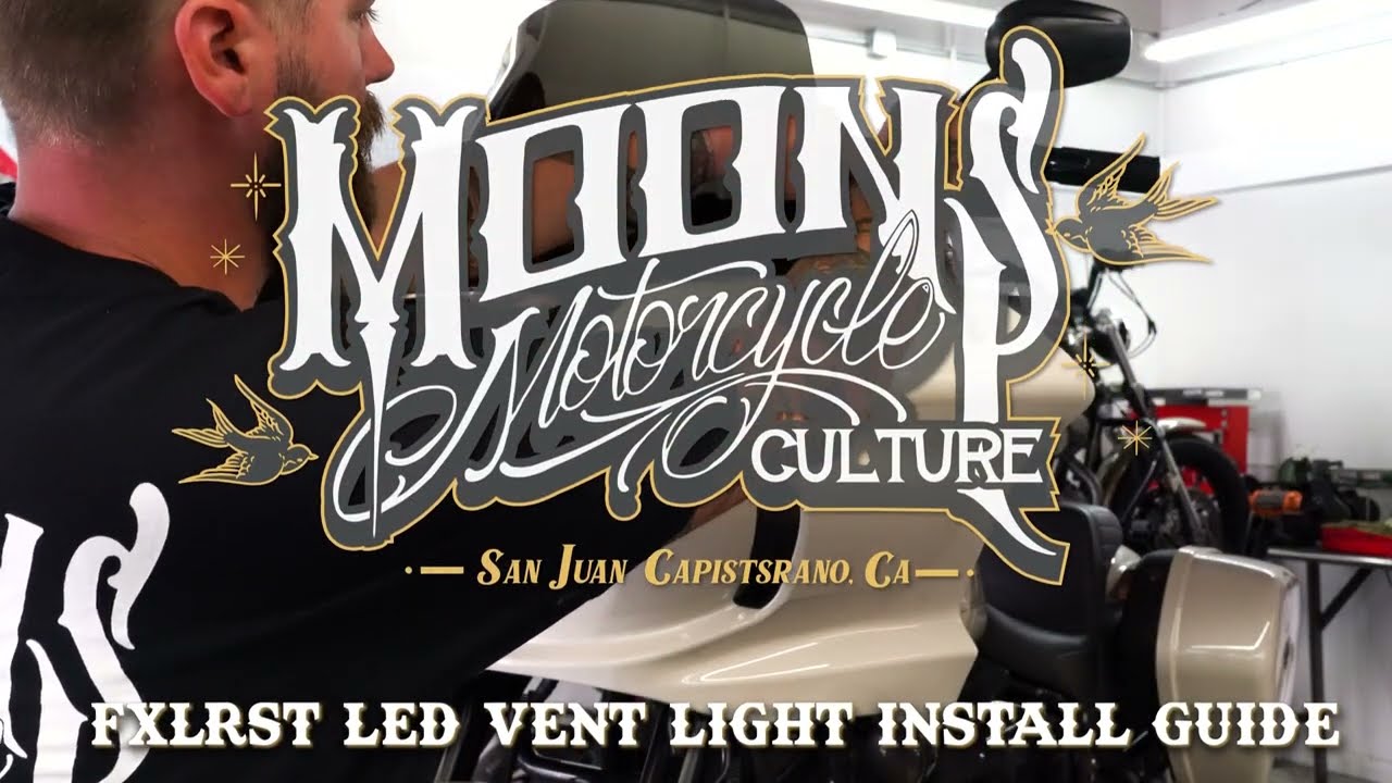 MOONSMC&reg; Softail Low Rider FXLRST Fairing Vent Light Install Guide