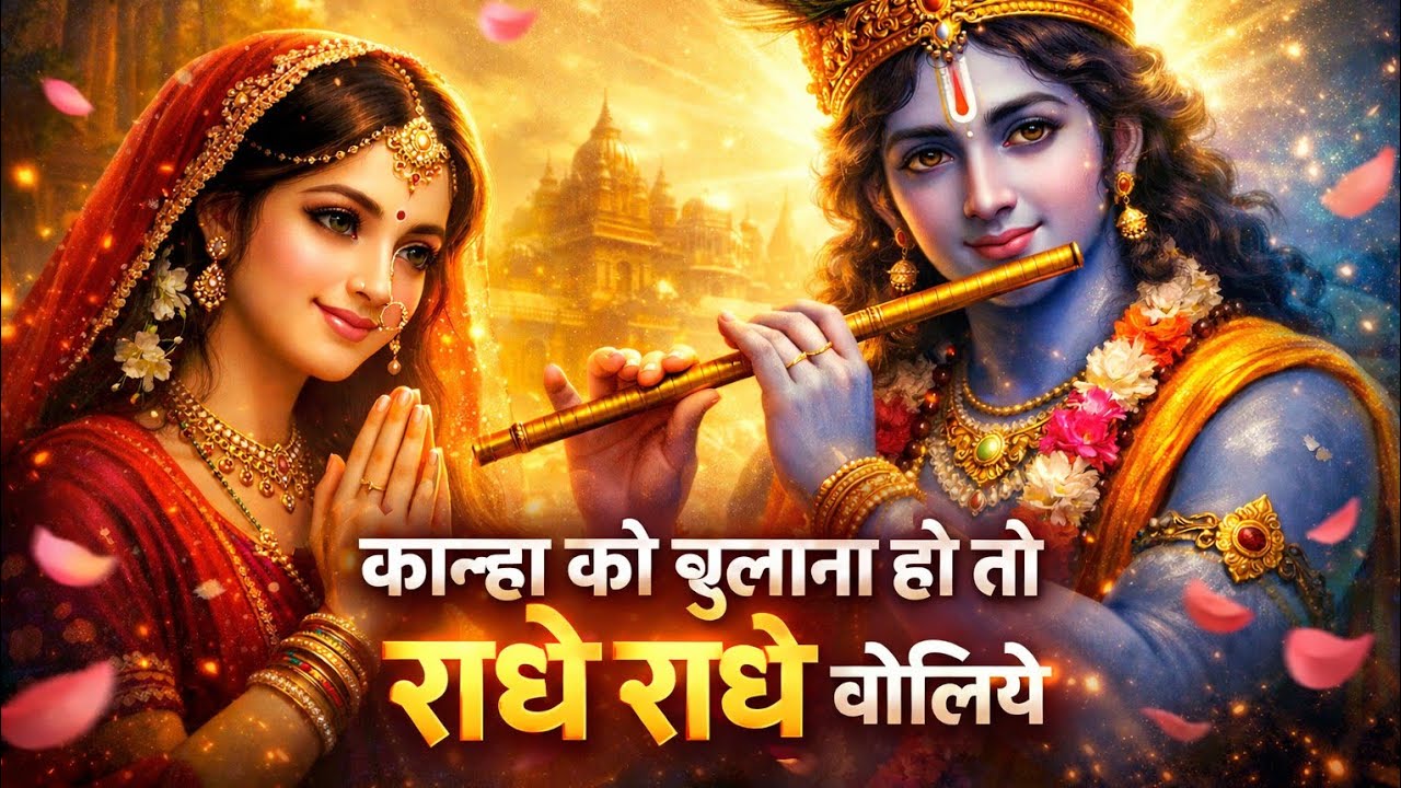 कान्हा को बुलाना हो तो राधे राधे बोलिये #krishnabhajan ||radhe radhe boliye 