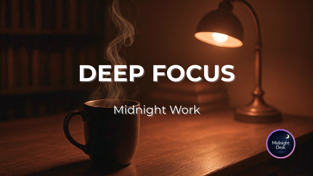 Deep Focus Music for Work | Steam & Bean – Midnight Office Ambient (1 Hour)[Vol.132]