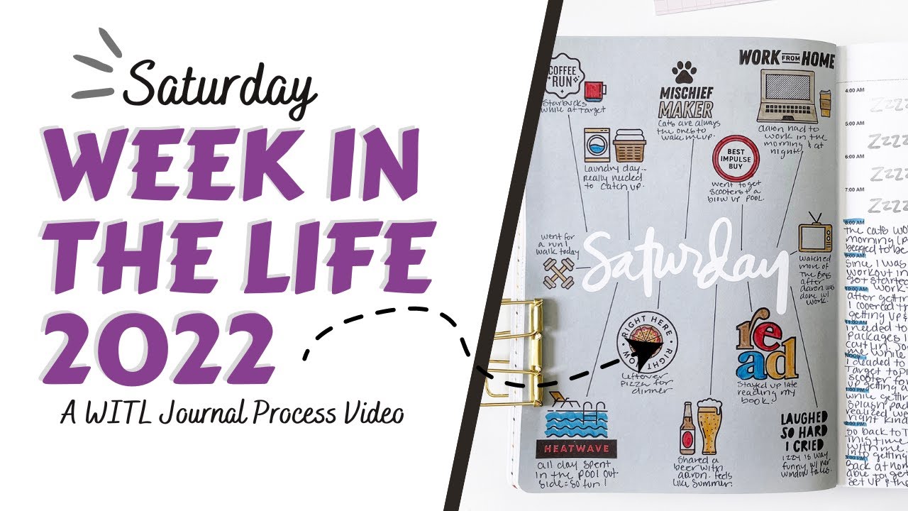 Week in the Life 2022 | Saturday | Scrapbook Process Video