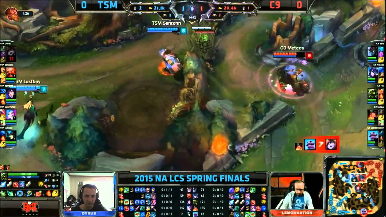 NA LCS Playoffs VOD Review: TSM vs C9 Game 1