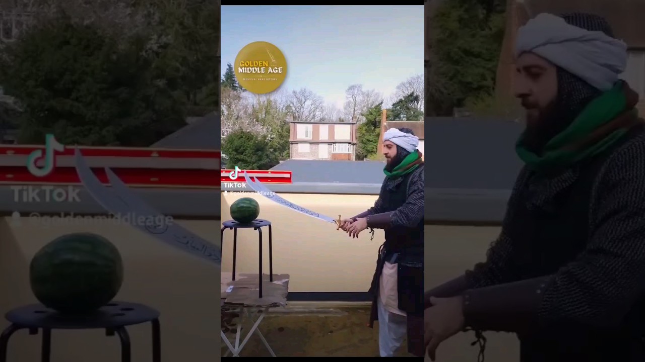 Zulfiqar Sword test cut: Legendary Sword Arab &Islamic history!
