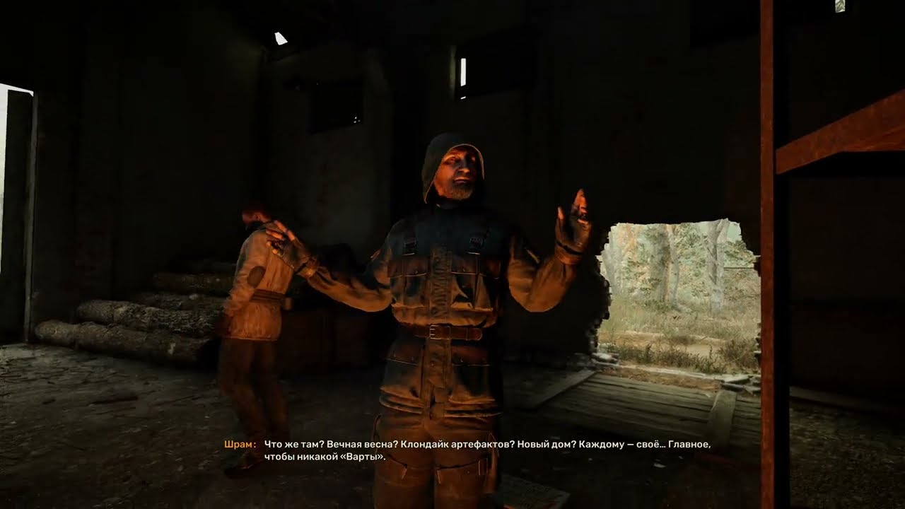 S T A L K E R  2  Heart of Chornobyl   Встреча со Шрамом на лесопилке