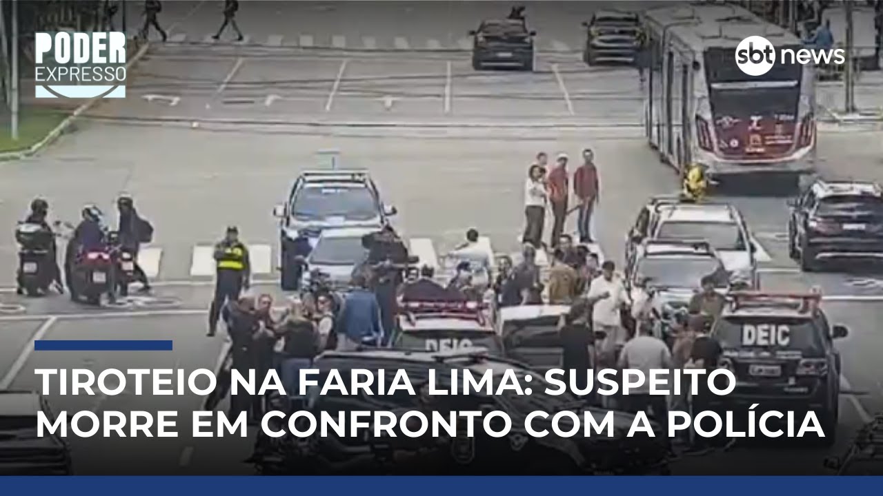 Tiroteio na Faria Lima (SP) deixa um suspeito morto e quatro feridos | #PoderExpresso