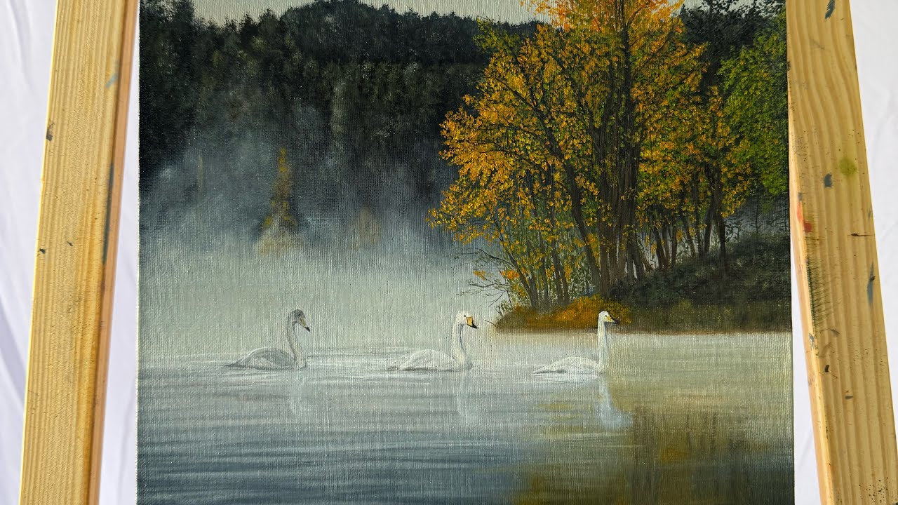 Oil Painting Process | Realistic landscape painting on Canvas
