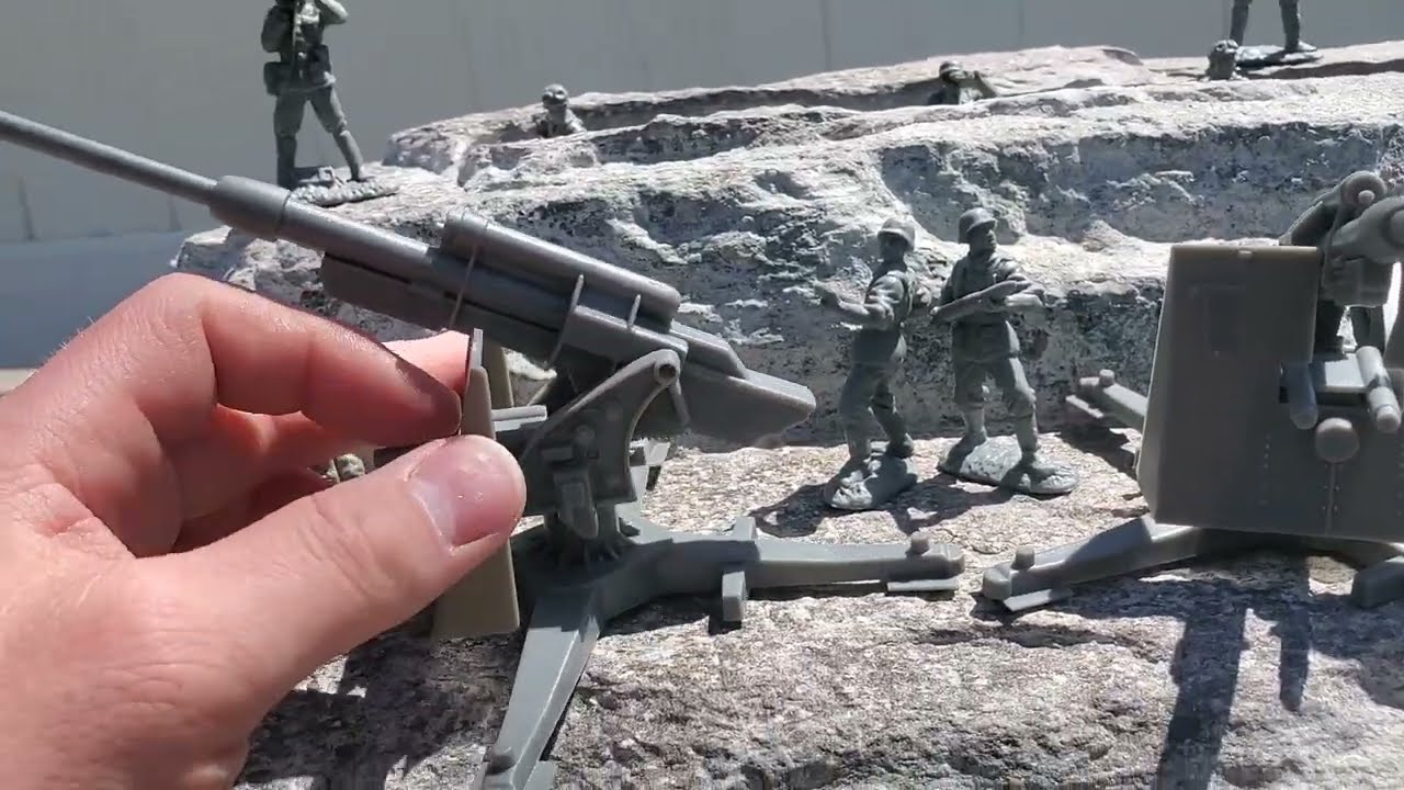 BMC TOYS GERMAN ARTILLERY SET REVIEW! 15 PIECES!