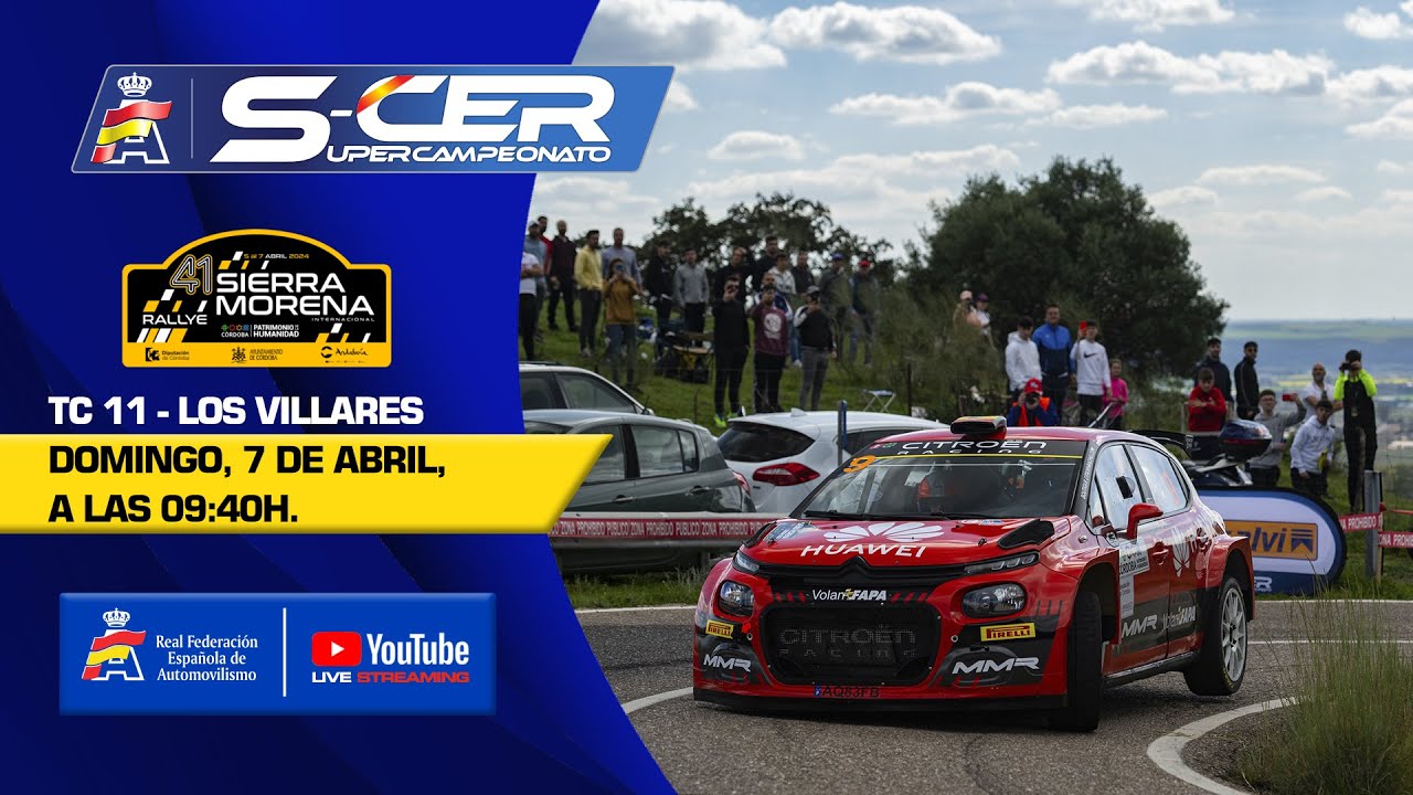 En directo: TC11 Los Villares| Rallye Internacional Sierra Morena 2024