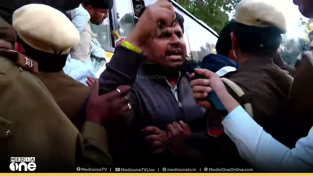 'രാഹുൽ ഗാന്ധിയുടെ വീടിന് മുന്നിത്തന്നെ ഞങ്ങൾ സമരം ചെയ്യും...';  യുവമോർച്ച മാർച്ച്