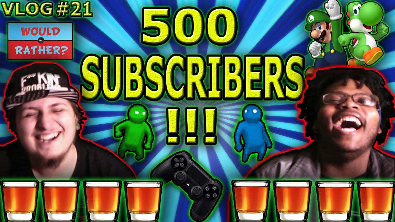 500 SUBSCRIBERS SPECIAL! | Drinking & Gaming Power Hour | Vlog #21