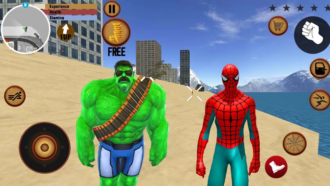 Amazing Spider Stickman Ninja Rope Hero 3D 😍 - S&uuml;per Kahraman &Ouml;r&uuml;mcek Adam #11 - Android Gameplay