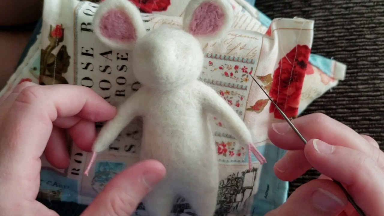 Needle Felting Mouse WIP