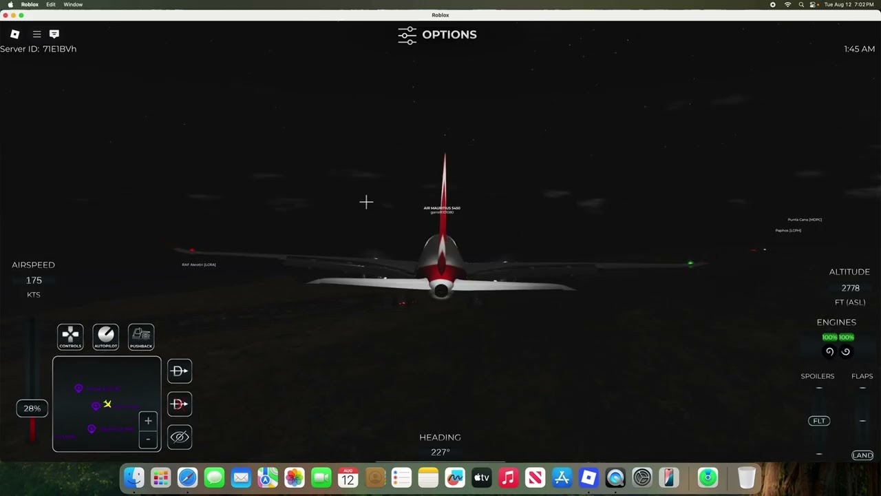 (Livery 2) Air Mauritius Airbus A350 from Lanarca to Paphos