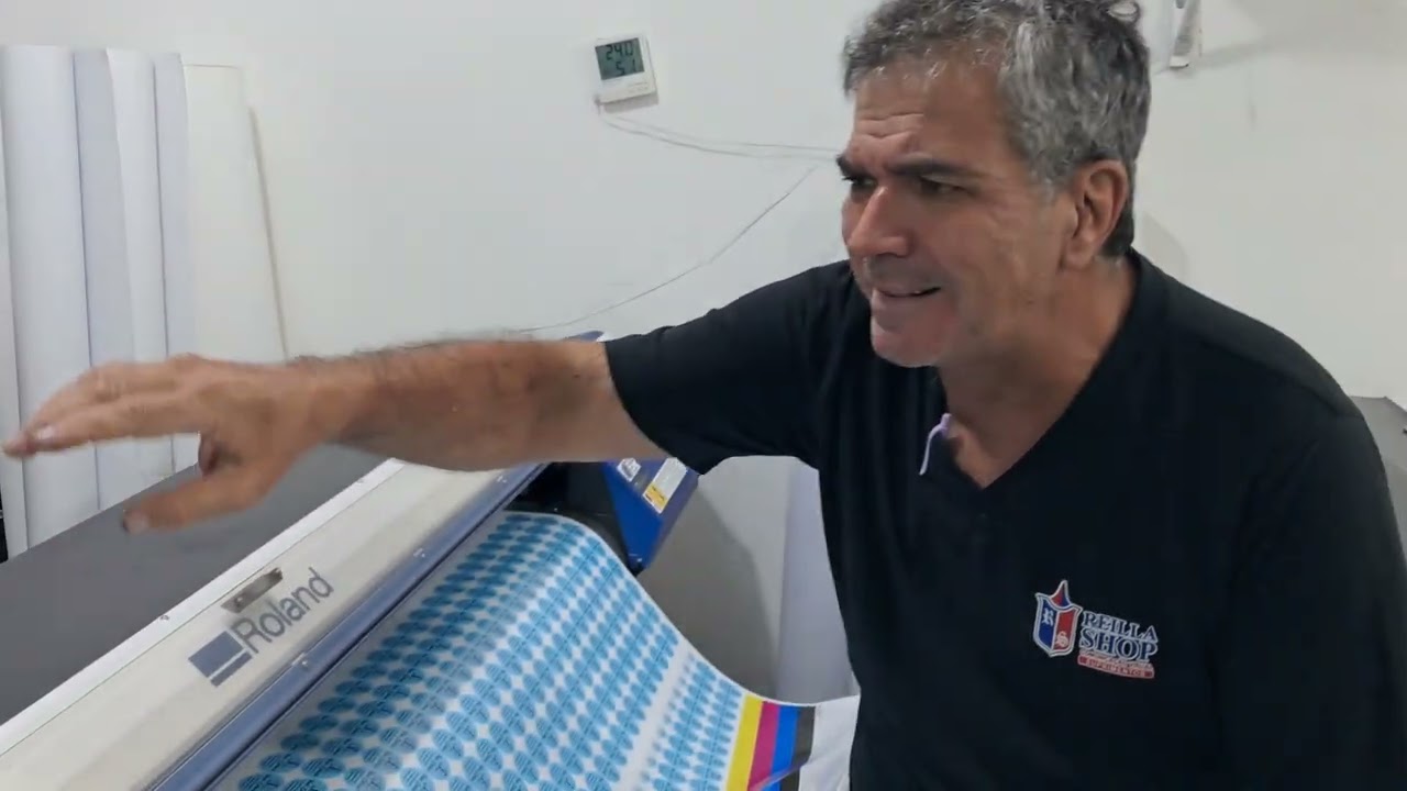 Impressoras Roland - Impressão granulada mas não precisa trocar a cabeça de Impressão