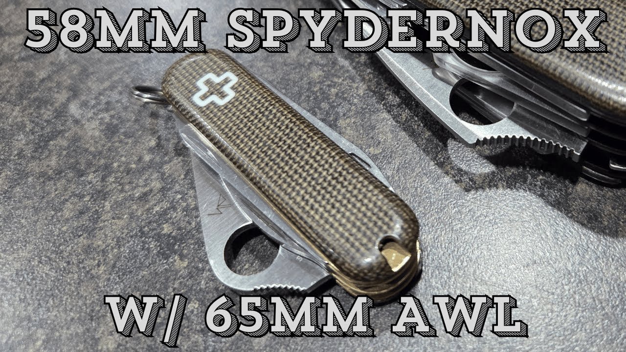 58mm Spydernox w/ 65mm Awl and Micarta Scales