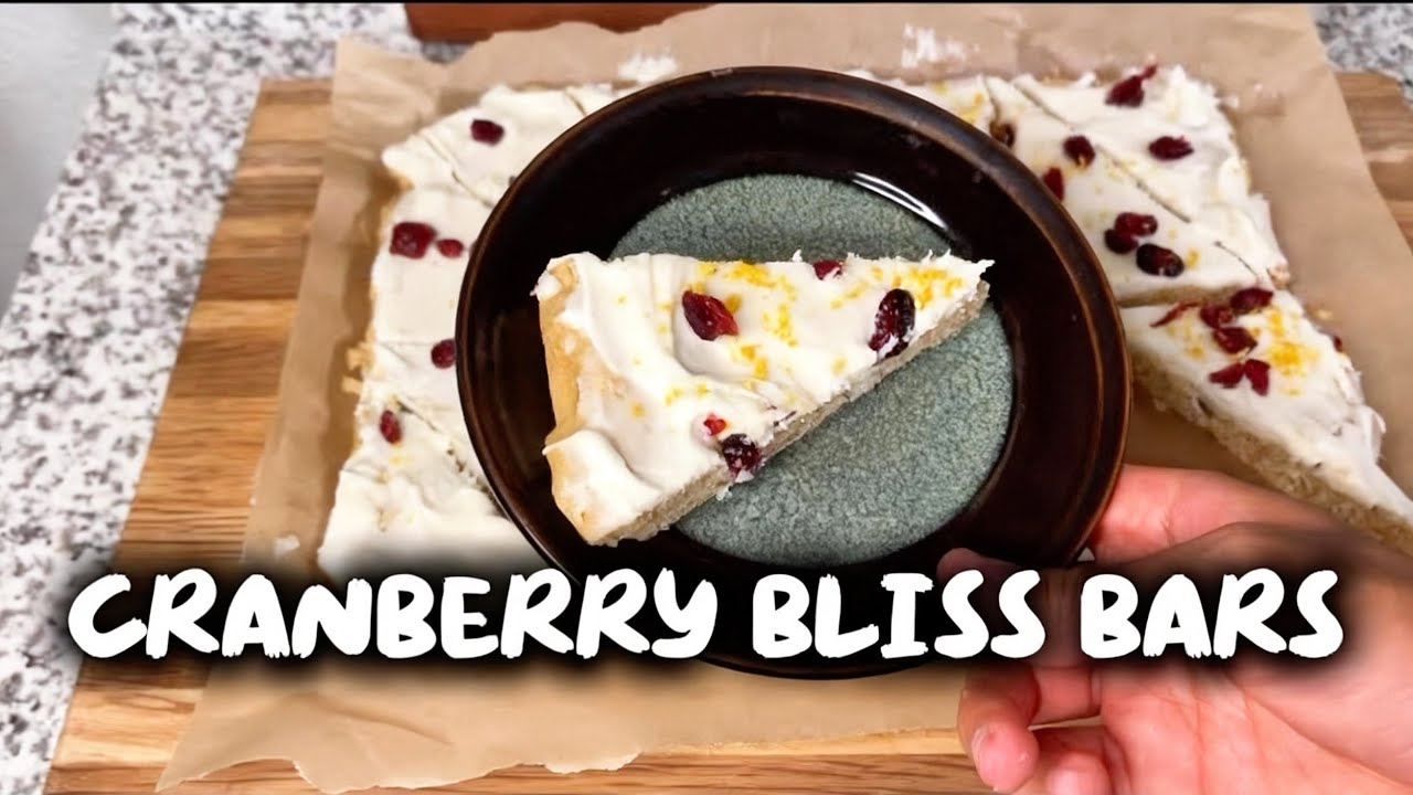 Starbucks Cranberry Bliss Bars — But Make Them Vegan