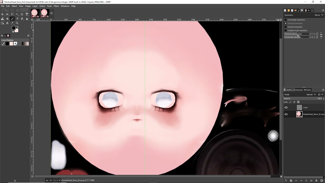 (BASICS) How to Begin Editing Face Textures Using GIMP | VRChat/GIMP Avatar Tutorial