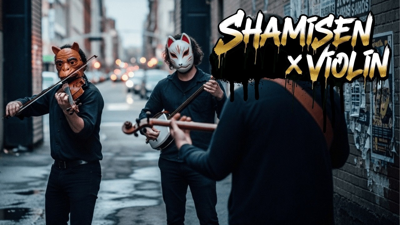 Japanese String Fusion | Shamisen x Violin Instrumental for Focus