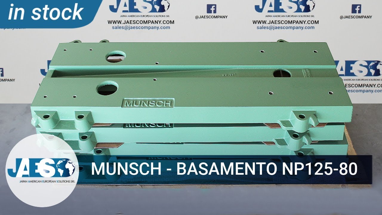 MUNSCH - BASAMENTO NP125-80 (IN STOCK) Cast iron base - Basamento in ghisa