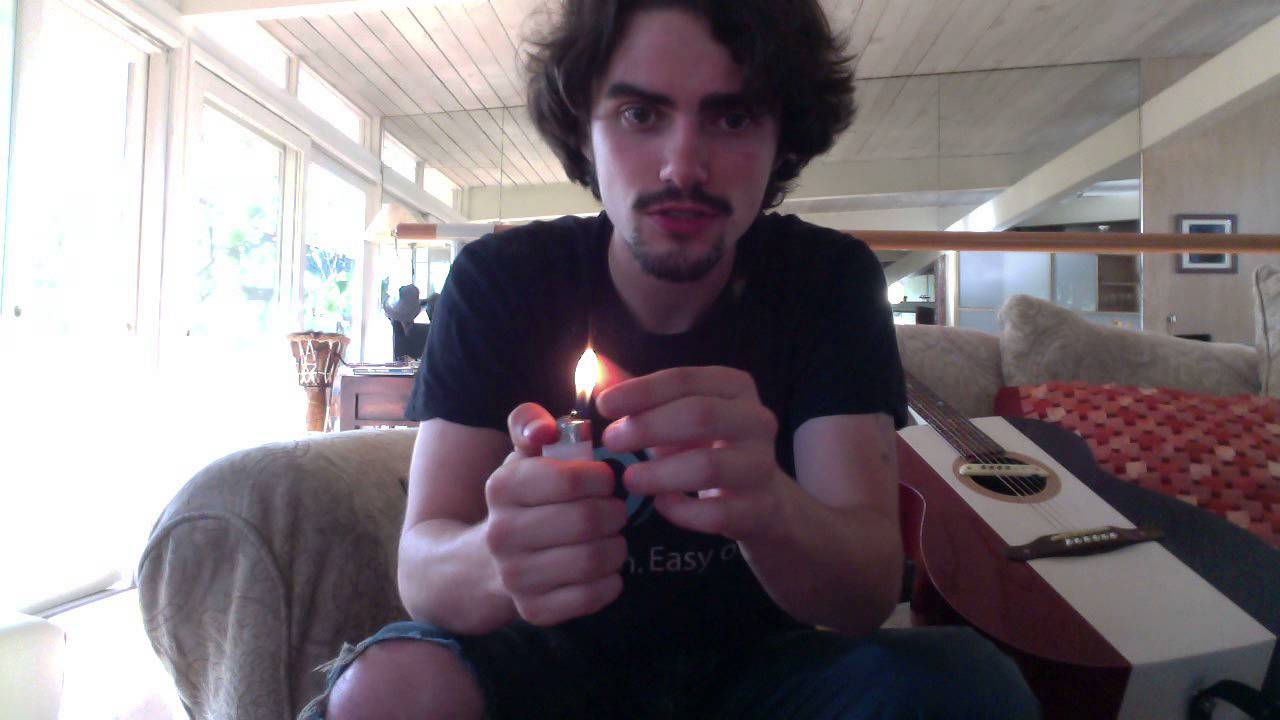 Bic lighter flame grab
