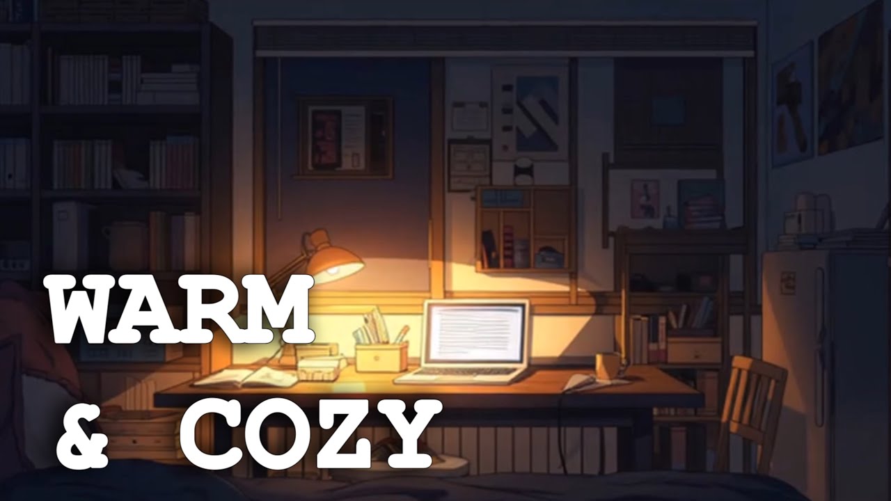 Warm & Cozy Lofi☕️ 1 hour Soft Beats for Study, Work & Relax