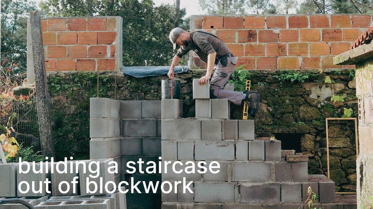 #28 Building an External Staircase from Blockwork at my House in Portugal