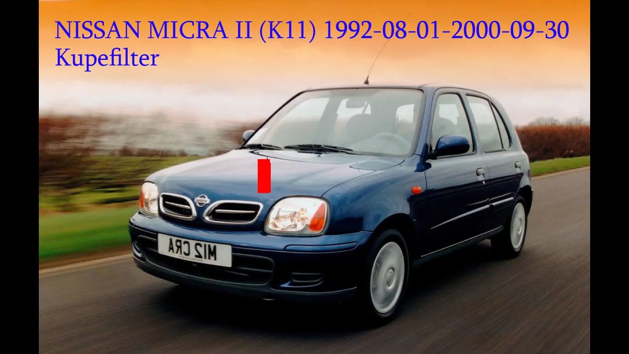 Nissan Micra 1992-2000 how to replace cabin air filter / byte av Kupefilter / Замена фильтра салона