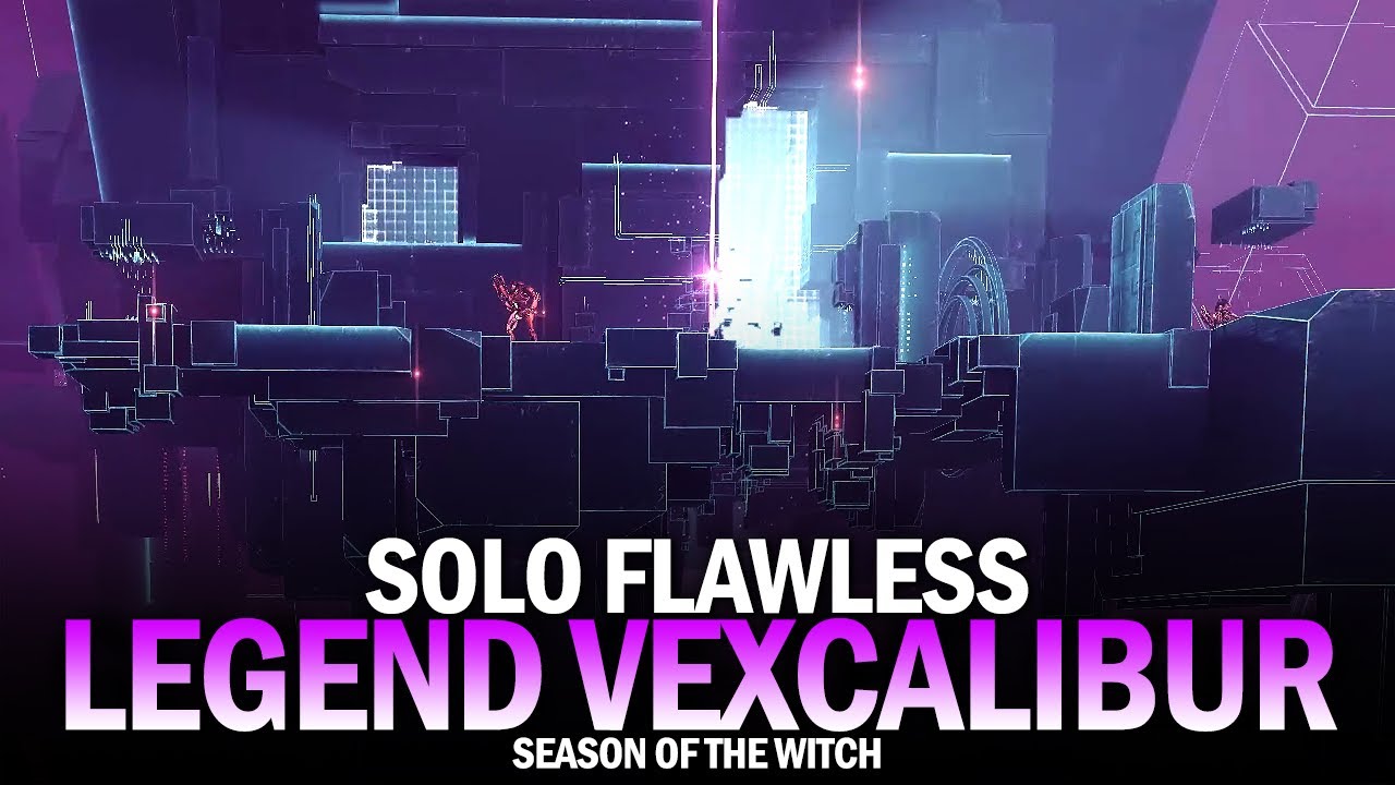 Solo Flawless Legend Vexcalibur Mission in Season of the Witch (NODE.OVRD.AVALON) [Destiny 2]