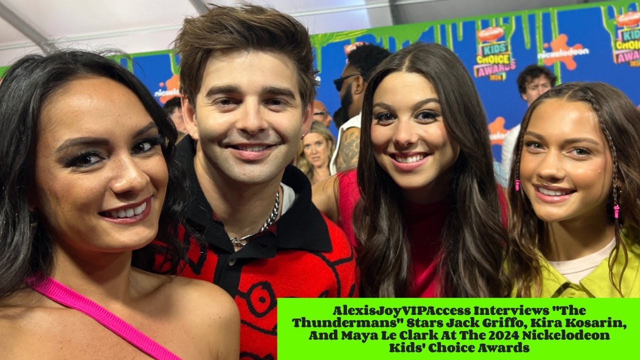 Kira Kosarin, Jack Griffo, Maya Le Clark Interview - The Thundermans Return - Kids Choice Awards