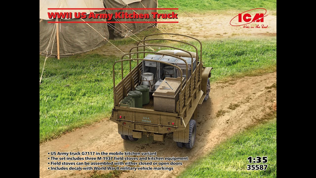 ICM 1/35 US Army kitchen truck (35587) kit review