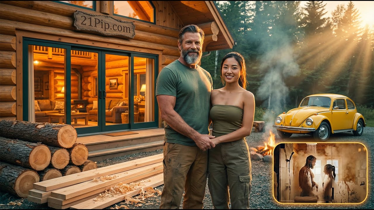 Building a house in the forest (ASMR) — Romantic Log Cabin From Scratch (Luxury 5-Star Interior)
