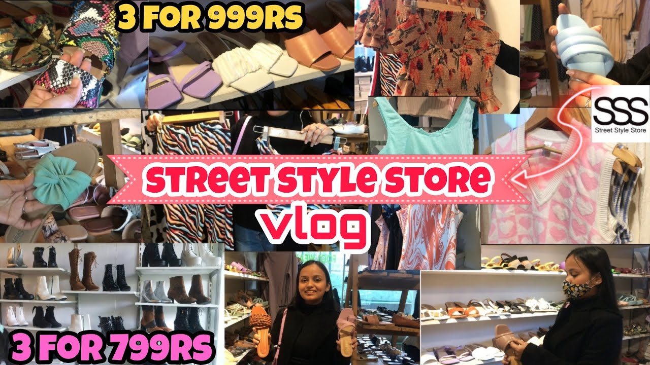 Street Style Store Trendy *BOOTS* starting@265 heels,tops & dresses collection| 3 sandals for 799Rs?