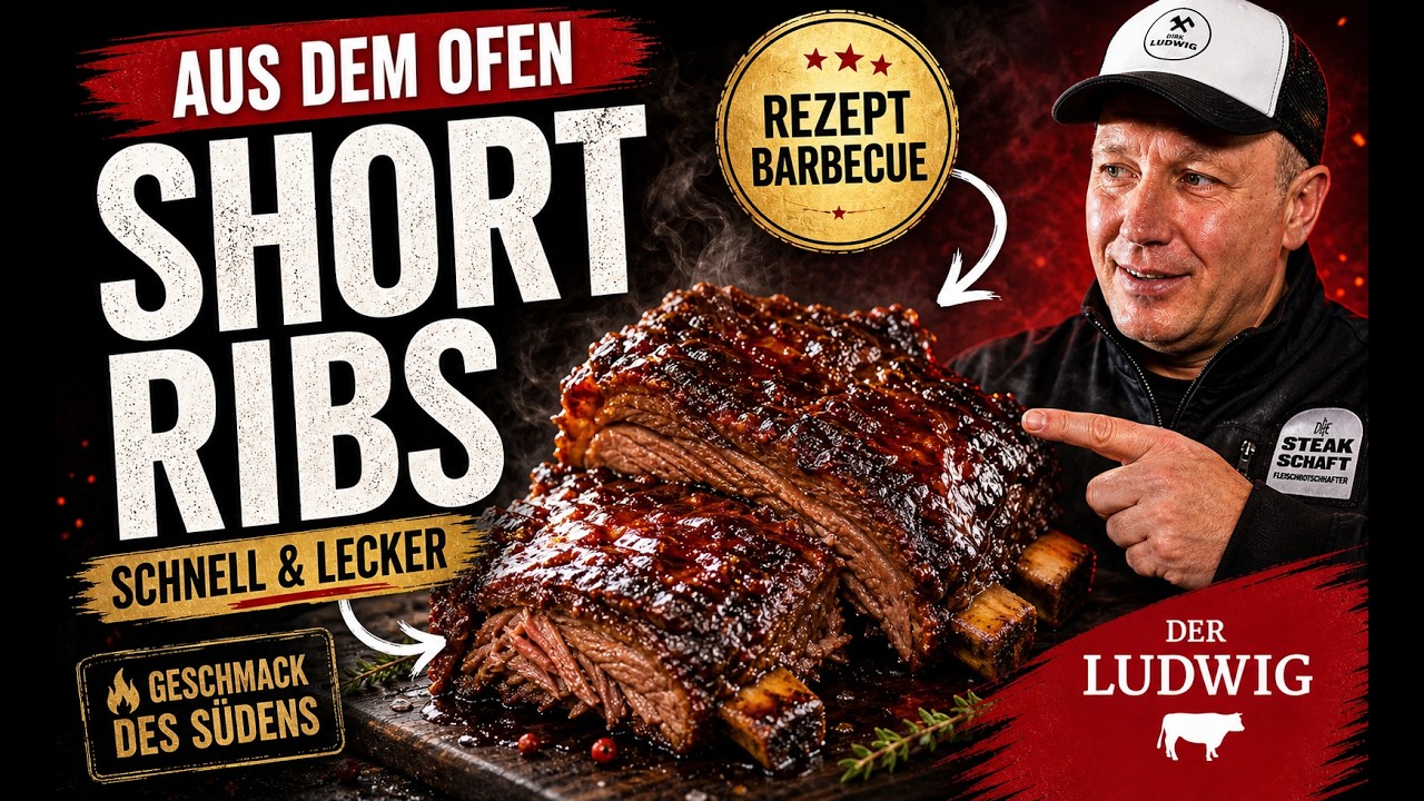 Beef Short-Ribs schnell und lecker aus dem Ofen 🍖 – entdecke den Geschmack des Südens 😋