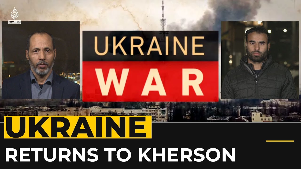 &lsquo;Kherson ours&rsquo;: Ukraine celebrates after Russian retreat