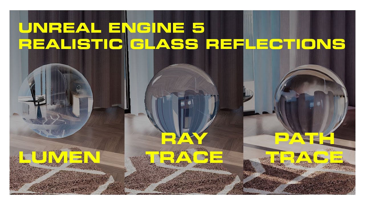 Unreal Engine 5 .0.1 - Vidro Realista com Lumen, Path Tracing & Ray Tracing