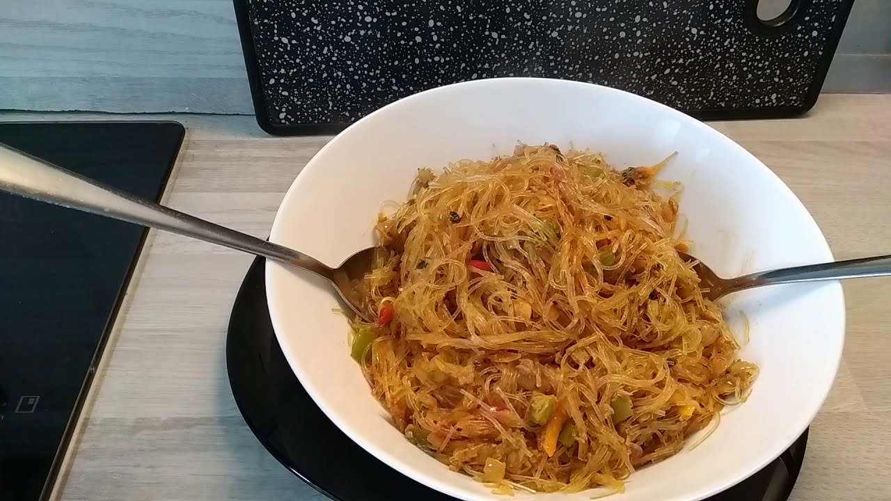 Vermicelle de riz sauté au thon 😉😋