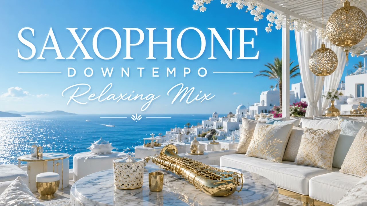 Saxophone Downtempo Relaxing Mix 🎷 White & Gold Lounge Ambience | Chillout, Smooth Jazz 