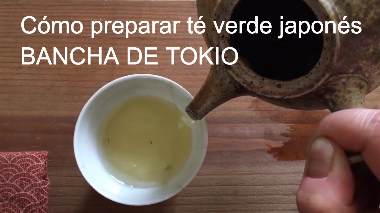 Preparación de té verde Bancha de Tokio ¨Hano¨