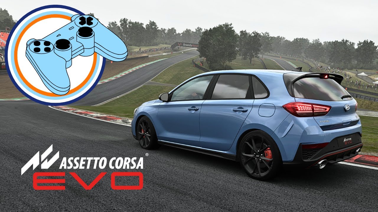 Assetto Corsa Evo Hyundai i30N Brands Hatch Hotlap - Controller Gameplay (No assists)