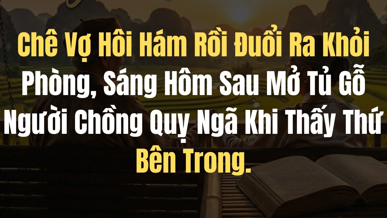 Chê vợ hôi hám rồi đuổi ra khỏi phòng,sáng hôm sau mở tủ gỗ ra người chồng quỵ ngã khi thấy thứ bên
