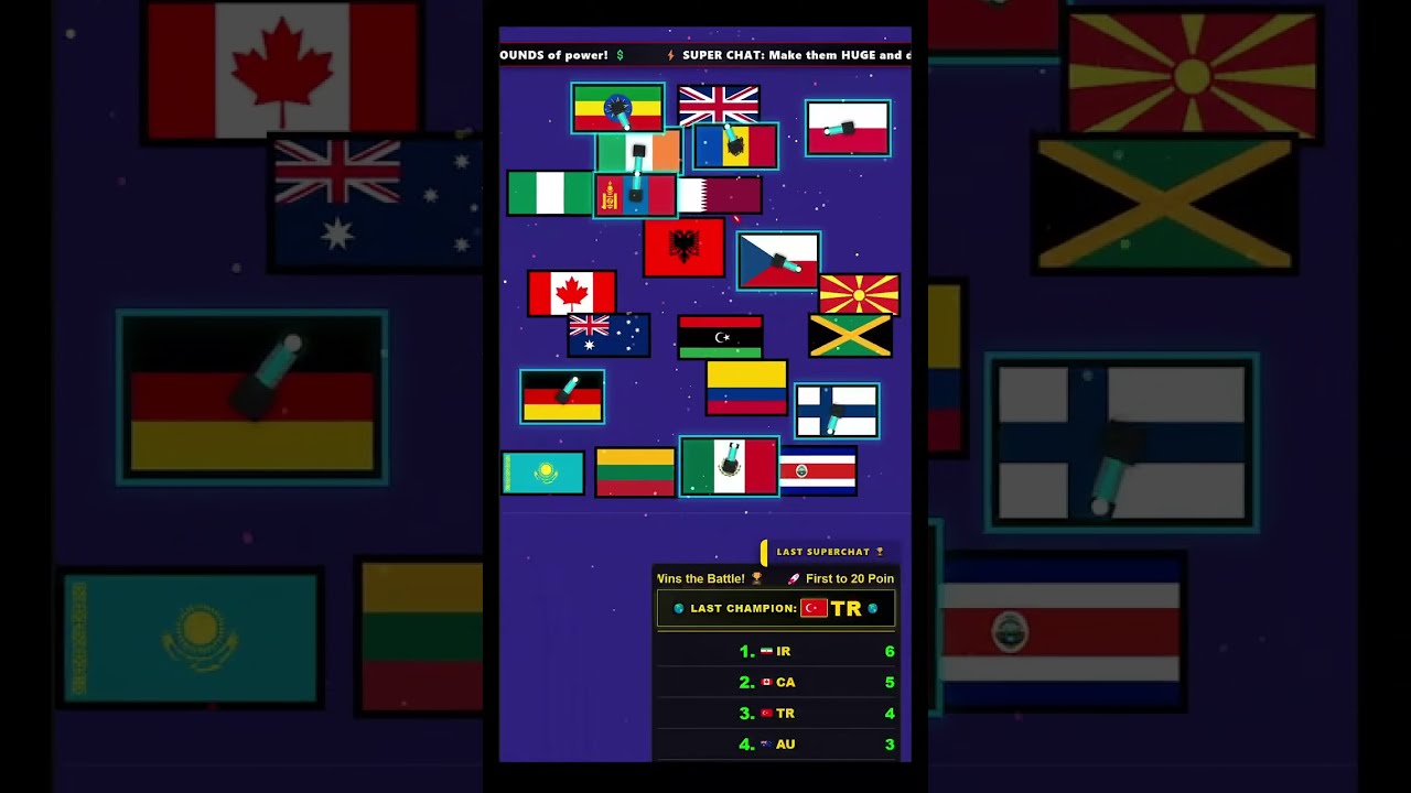 Interactive flag race!