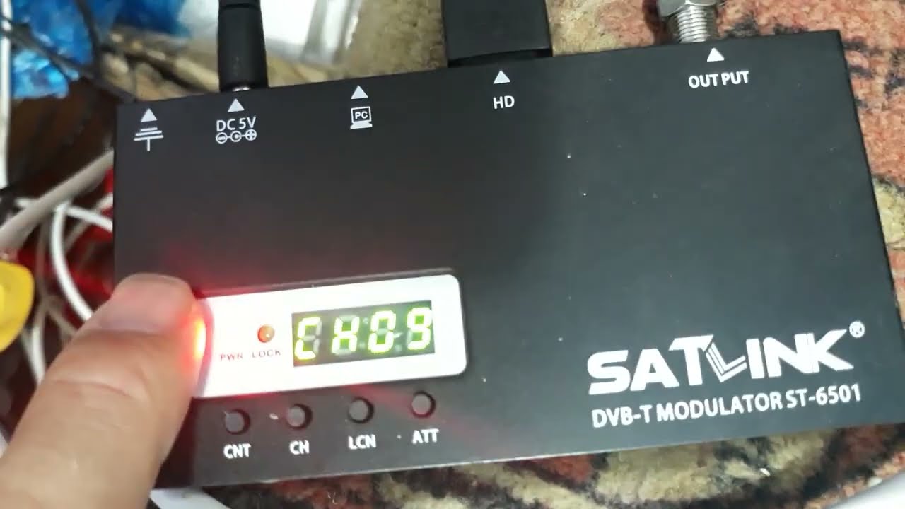 توزيع البث على 20 متر صالحة حتى  اصحاب المقاهيsatlink dvb modulator
