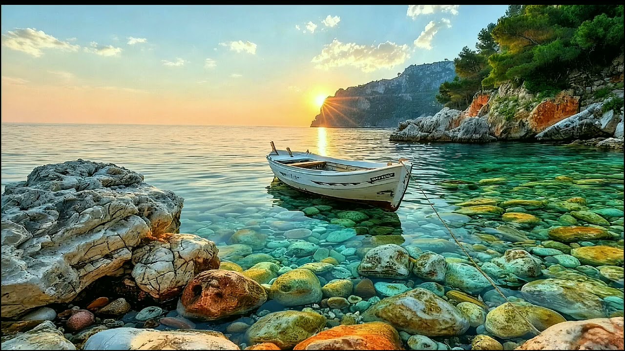 Beautiful View With Clear Sea Water Tv Wallpaper Background Homedecor