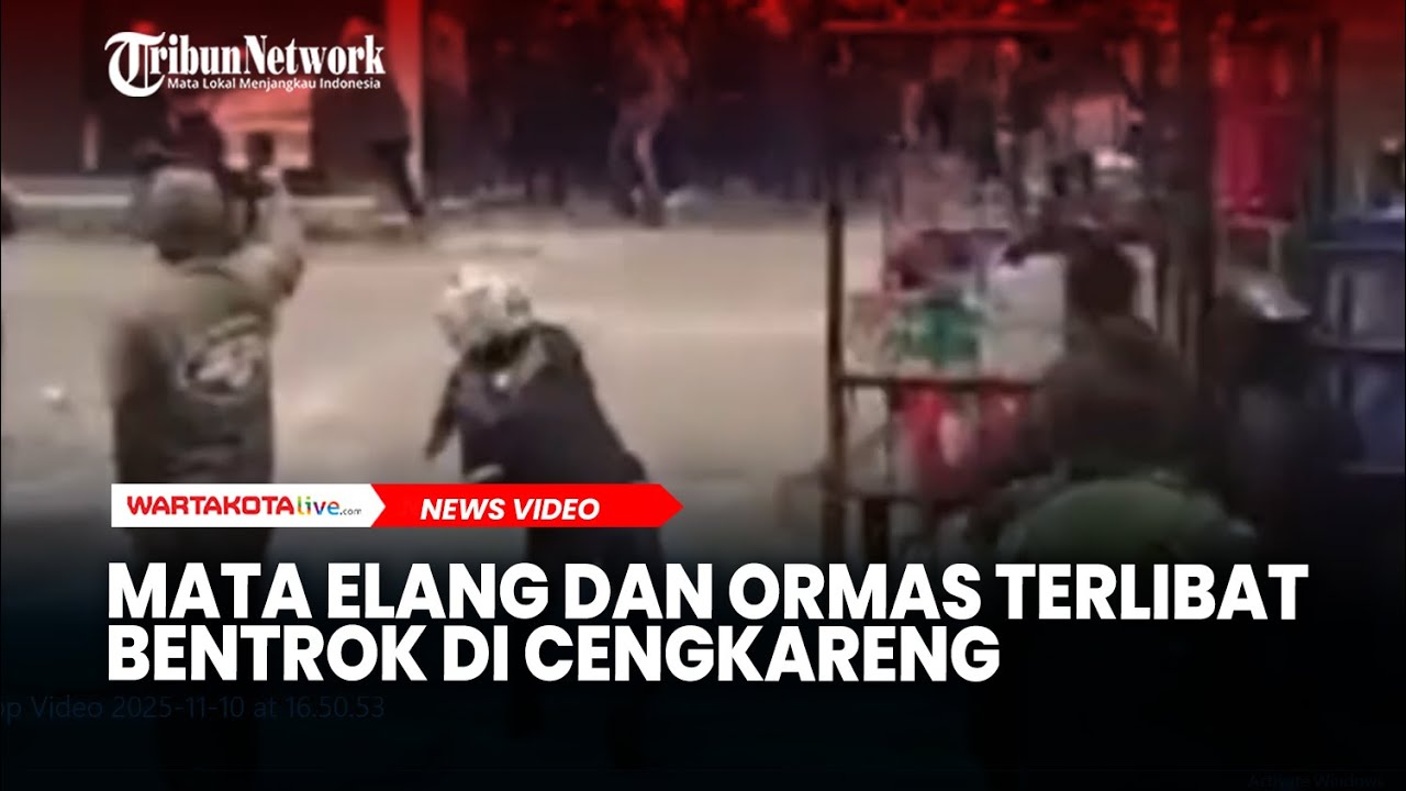 Salah Paham, Mata Elang dan Ormas Terlibat Bentrok di Cengkareng