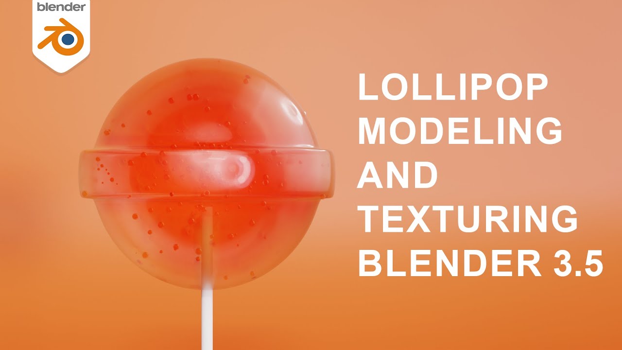 How make Lollipop in blender #blender3d #lolipop #modeling
